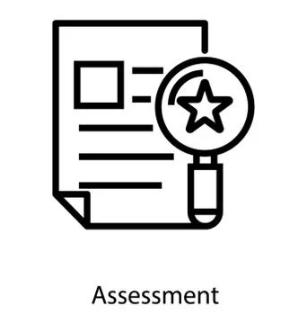 Assessment Report Vector Stock Illustration