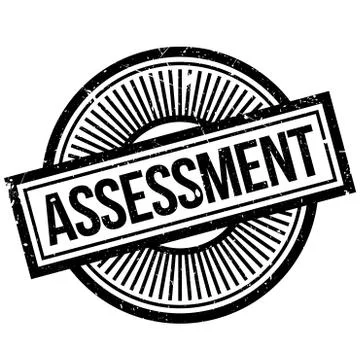 Assessment rubber stamp Stock Illustration
