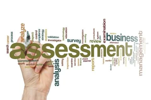Assessment word cloud Stock Illustration