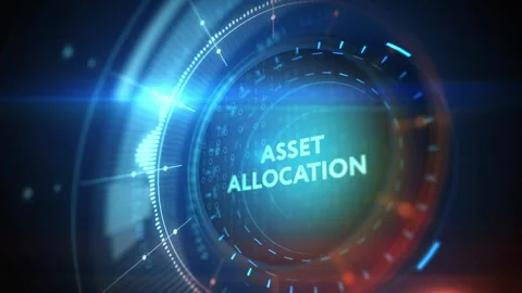Asset allocation concept.Business, Technology, Internet and network concept.. Stock Footage 309360209