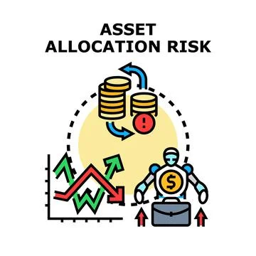 Asset allocation risk management with robotic investor Stock Illustration