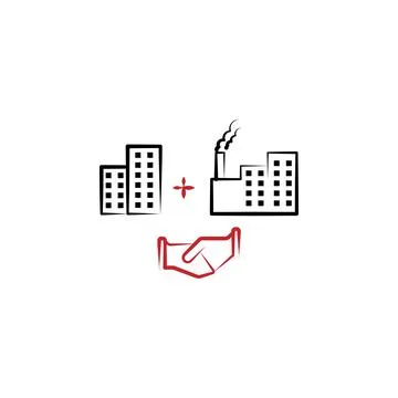 Asset increase agreement 2 colored line icon. Simple colored element Ilustração Stock