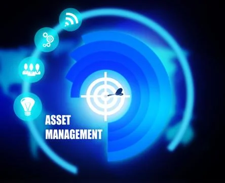 Asset Management concept plan Stock Illustration