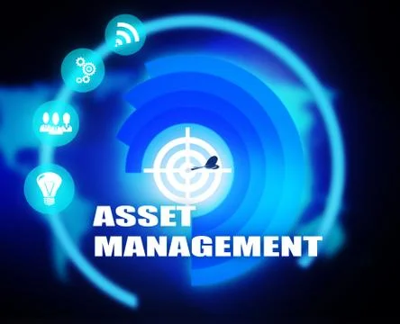 Asset Management concept plan Stock Illustration