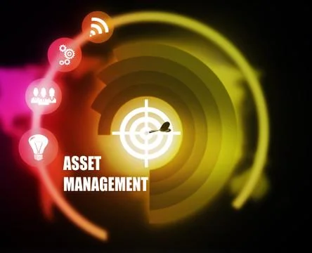 Asset Management concept plan Stock Illustration
