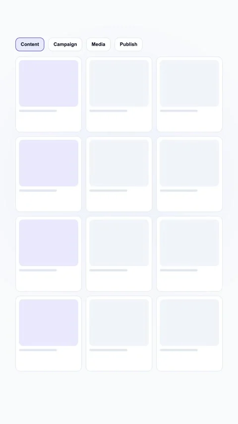 Asset Upload Workspace Generic SaaS Interface Vertical Animation Stock Footage 345154385