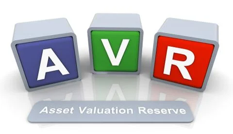 Asset valuation reserve Illustrazione stock