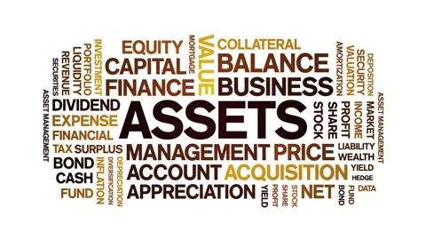Assets animated word cloud,animation tag text kinetic typography seamless loop. Stock-Footage 307581078