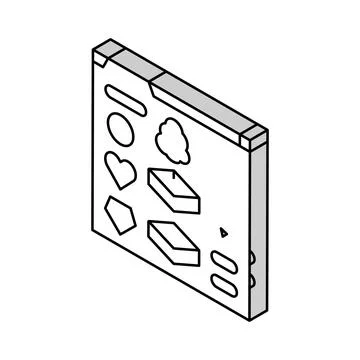 Assets game development isometric icon vector illustration Stock Illustration