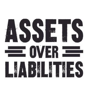 Assets Over Liabilities Stock Illustration