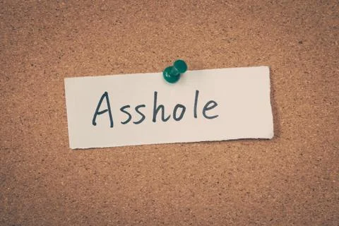 Asshole 스톡 사진