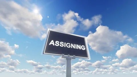 Assigning Concept Stock Footage 95664822