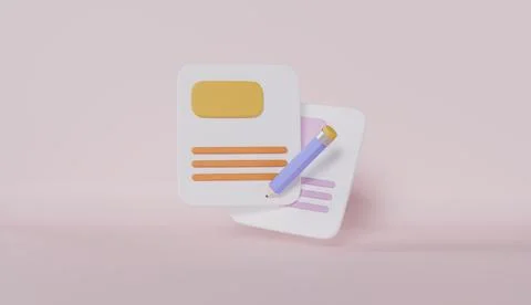Assignment and exam checklist, report check concept, white clipboard task Stock Illustration
