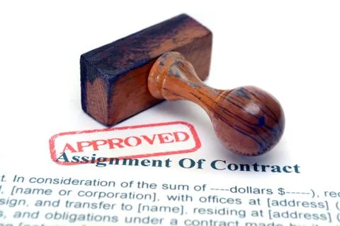 Assignment of contract Stock Photos