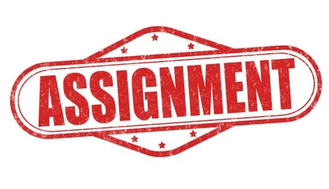 Assignment grunge rubber stamp on white background, vector illustration Stock Illustration