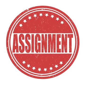 Assignment grunge rubber stamp on white background, vector illustration Stock Illustration