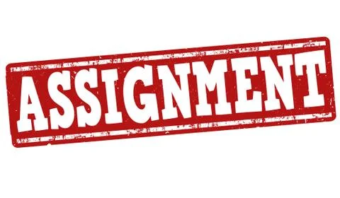 Assignment grunge rubber stamp on white background, vector illustration Stock Illustration