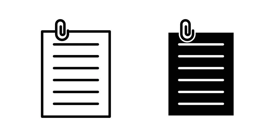 Assignment icon drawing lines. Silhouette style vector bundle Stockillustratie