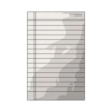 Assignment paper illustration Stock Illustration