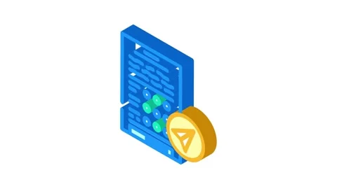 Assignment submission education platform isometric icon animation Stock Footage 327277440