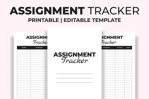 Assignment Tracker KDP Interior Stock Illustration
