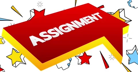 Assignment word in a 3d speech bubble Stock Footage 198970252