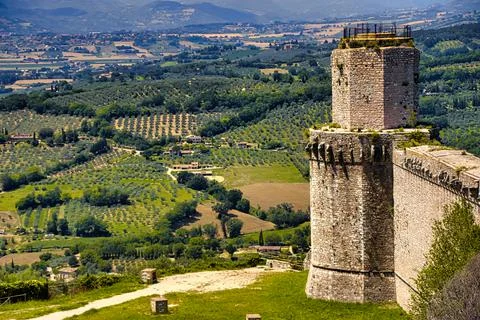 Assisi landscape Stock-Fotos