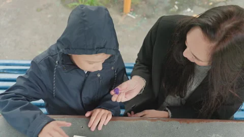 Assist children in preparing confidently for school. Help children cultivate Stock Footage 345166951