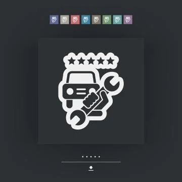 Assistance icon Illustrazione stock