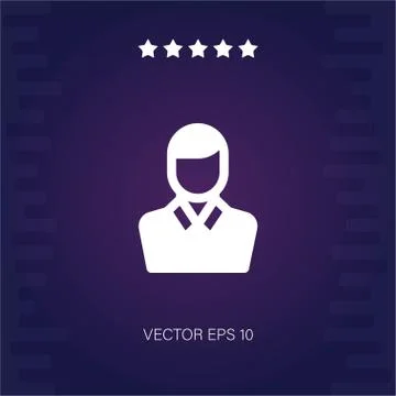 Assistance vector icon Illustrazione stock