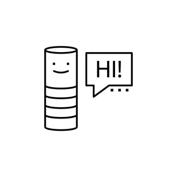 Assistant, chat bot, interface, voice icon Stock Illustration