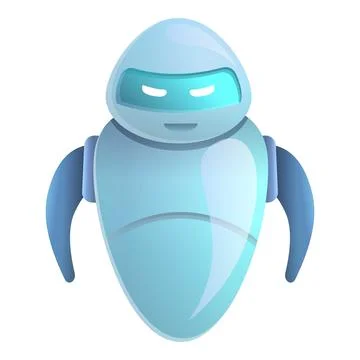 Assistant chatbot icon, cartoon style Stock Illustration
