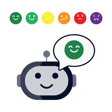 Assistant Emotion recognition mode Stock Illustration