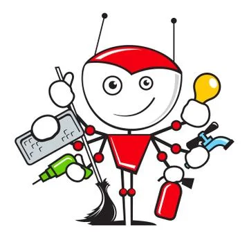 Assistant home logo Illustrazione stock