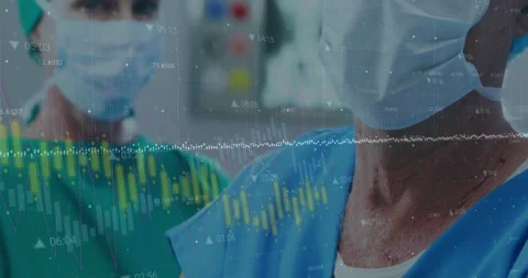 Assistant tightening cuff on surgeon's arm, initiating medical prep with Video stock 312361349