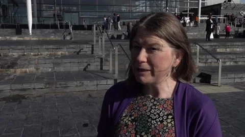 Assisted Dying to be debated at the Senedd, as campaigners gather outside Video stock 329571835