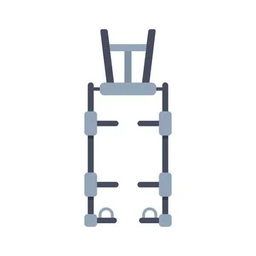Assisted pull up machine for fitness training illustration Stockillustratie