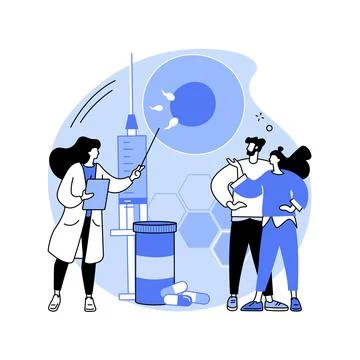 Assisted reproductive technology abstract concept vector illustration. Stock Illustration
