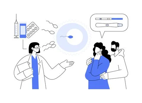 Assisted reproductive technology abstract concept vector illustration. Stock Illustration