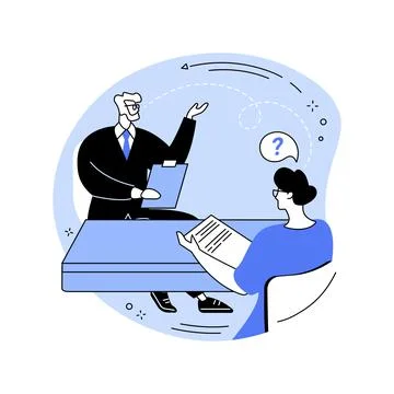 Assisting with theory isolated cartoon vector illustrations. Stock Illustration