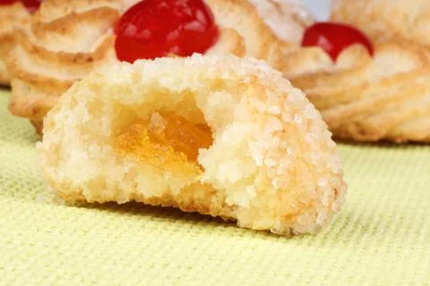 Assorted almond pastries Stock Photos