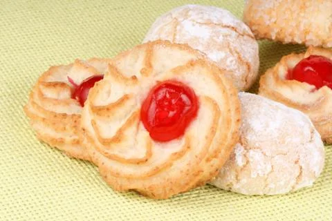 Assorted almond pastries Stock Photos
