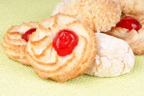 Assorted almond pastries Stock Photos