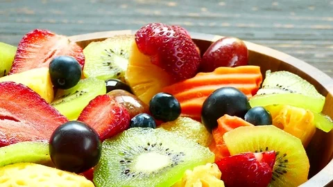 Assorted and mixed fruits Stock Footage 84036125