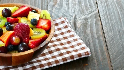 Assorted and mixed fruits Video stock 86478279