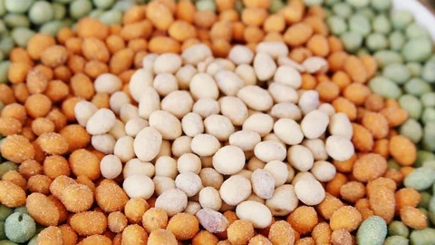 Assorted and various of nuts. Top view Stock Footage 103289700