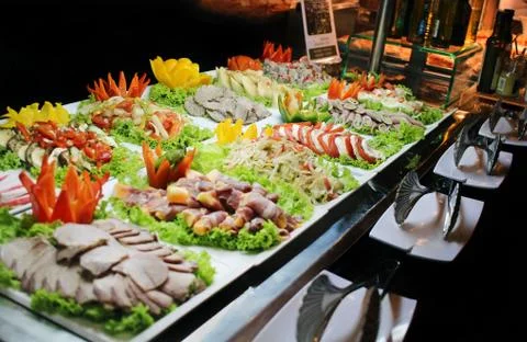 Assorted Appetizers Stock Photos