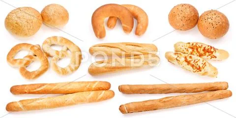 Assorted baked products Stock Photos