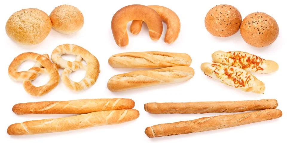 Assorted baked products Stock Photos