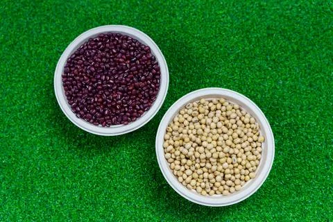 Assorted beans ingredients red beans and soybean for cooking Stock-Fotos